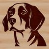 Adorable Beagle Silhouette An accurate vector representation of a dog breed commonly kept as pets.