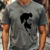 Bearded Man Line Art Design A simple line drawing of a man with a beard in vector format.