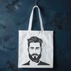 Detailed Male Figure Design A detailed, hand-drawn illustration of a man with a beard, suitable for vector art projects.