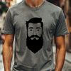 Stylized Male Silhouette A stylized outline drawing of a man with a beard.