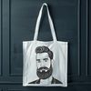 Facial Hair Graphic An SVG graphic representation of a man with facial hair.