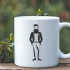 Male Figure Vector Design An SVG vector graphic design featuring a male figure.