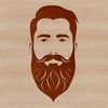 Simple Male Character SVG Design A simple illustration of a male figure with facial features and body shape.