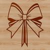 Beautiful Handmade Bow Design A simple vector bow design suitable for crafting and digital projects.