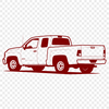 Free Vector Truck Illustration A detailed vector illustration of a standard pickup truck with features typical of the vehicle class.