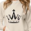Royal Design Clip Art Illustrative crown design in vector format, suitable for cutting machines or laser engraving.