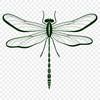 Delicate Dragonfly Design A detailed illustration of a dragonfly in motion, created as a scalable vector graphic (SVG) design.