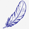 Free SVG Clip Art Feather Design A high-quality vector illustration of a feather, suitable for digital designs and crafts.