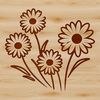 Simple Daisy Bloom Vector Design An editable vector design of a single daisy blossom, suitable for various digital applications.