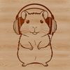 Cute Pocket-sized Pet Illustration A digital illustration of a small mammal commonly kept as a pet.