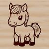 Vector Horse Design A detailed vector illustration of a horse, suitable for commercial or personal use in various design projects.