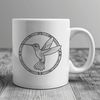 Hummingbird Illustration Downloadable Vector File A vector illustration of a hummingbird in flight, suitable for various design applications.
