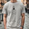 Male Silhouette with Beard Male figure with beard, designed as a vector graphic.
