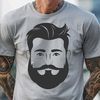 A bearded male figure represented in vector format.