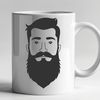 Free Downloadable Man Silhouette in Vector Format Illustration of a man with a beard in vector format.