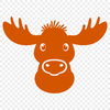 Beautiful North American Wildlife Icon Large North American mammal with antlers, depicted in vector format.