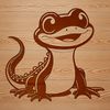 A detailed vector illustration of a salamander, suitable for digital editing and design projects.