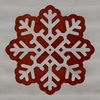 Delicate Winter Ornament Vector An ornate vector illustration of a single six-pointed snowflake with symmetrical edges.