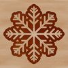 Free Snowflake Clip Art for Crafting Projects A delicate, intricate snowflake design suitable for winter or Christmas-themed projects.