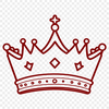 Free SVG Crown Clip Art A digital illustration of a crown in vector format, suitable for cutting machines like Cricut or laser cutters.