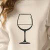 Beautiful Wine Design in SVG Format Wine poured into a wine glass, depicted in vector format.