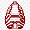 Bee Colony Abode Vector art depiction of a bee colony's dwelling place.