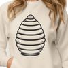 A beehive illustration in detailed vector art style A detailed illustration of a beehive, suitable for vector art and graphic design projects.