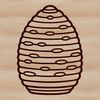 Colorful Hive Design in Vector Graphics Illustrated beehive design in vector format.