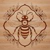 Ornate Bee Clip Art Design Illustrated bee with ornate details in vector format.