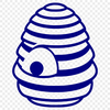 Colorful Beehive Design SVG A colorful illustration of a beehive with intricate details.