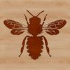 An illustration of a bee in vector format.