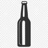Brewery Graphic A bottle of beer with a foamy head, depicted in simple vector graphics.