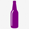Beer Clip Art SVG Design A transparent illustration of a beer bottle with frothy head.