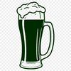 Beautiful Glassware Illustration A graphic representation of a beer in a glass.