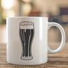 Beautiful Beer Illustration Vector Graphic A clear illustration of a glass filled with beer, suitable for vector design and printing.