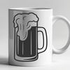 Free Vector Beer Illustration A illustration of a beer in a glass.
