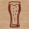 Glass of Beer SVG Design A glass containing a cold beer, perfect for a relaxing evening.