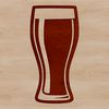 Free Vector Beer Design Template A stylized illustration of a glass filled with beer, suitable for clip art or vector design projects.