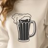 Stylized Glass Drink Illustration A stylized illustration of a beer glass filled with a cold drink.