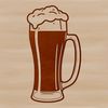 Frothy Beer Illustration A digital illustration of a beer glass filled with frothy beer.