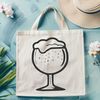 Beautiful SVG Beer Glass Clip Art A clear illustration of a glass filled with beer for design purposes.