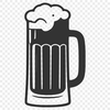 Stylized Beer Graphic Vector A stylized illustration of a glass containing beer, suitable for vector design.