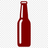 Stylized Beer SVG Design A stylized illustration of a bottle of beer.