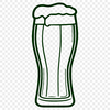 Beautiful Beer Design Vector An abstract vector design featuring a bottle of beer on a table with a drinking glass next to it.