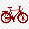 A simple vector illustration of a bicycle, designed for commercial or personal use.