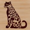 Free Vector Illustration of a Big Cat A realistic illustration of a big cat sitting in a natural setting.