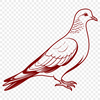 Free Bird Silhouette SVG A bird silhouette created as a scalable SVG file for various design applications.