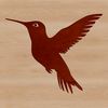 A detailed vector graphic representation of a wild animal, specifically a hummingbird, captured in dynamic motion.