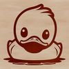 A detailed illustration of a waterfowl bird, suitable for digital design projects.