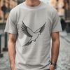 Beautiful Dove Illustration Vector A detailed illustration of a dove, created as a vector graphic.